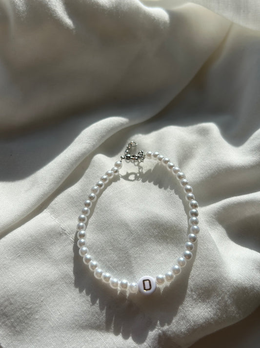 personalised pearl bracelet