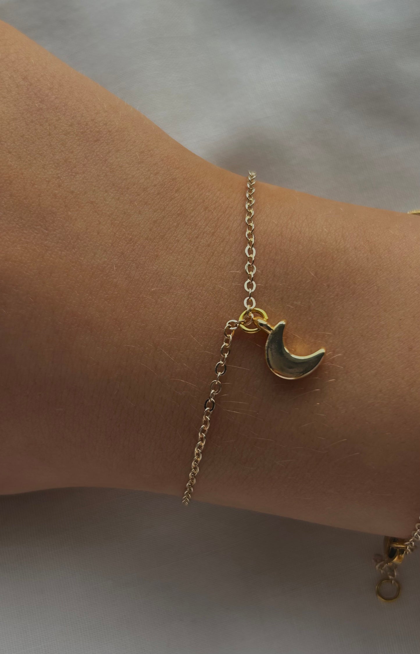 gold moon bracelet 🌙