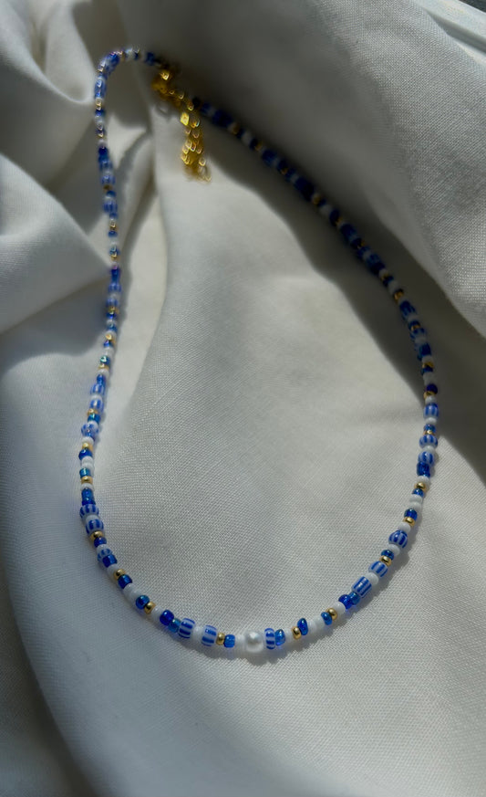 Summer: Greece inspired beaded necklace