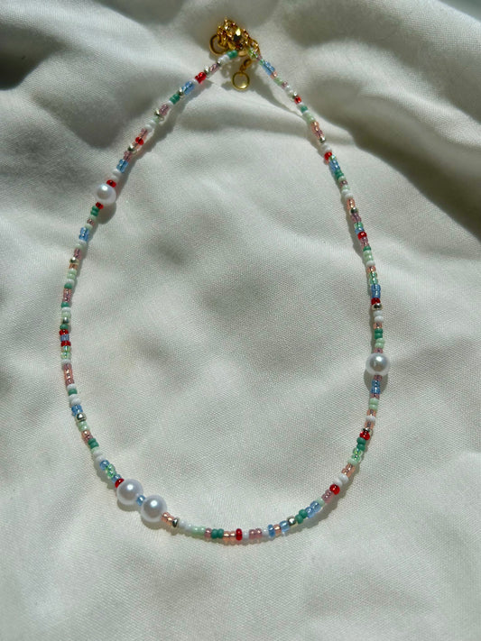 Colourful beaded necklace