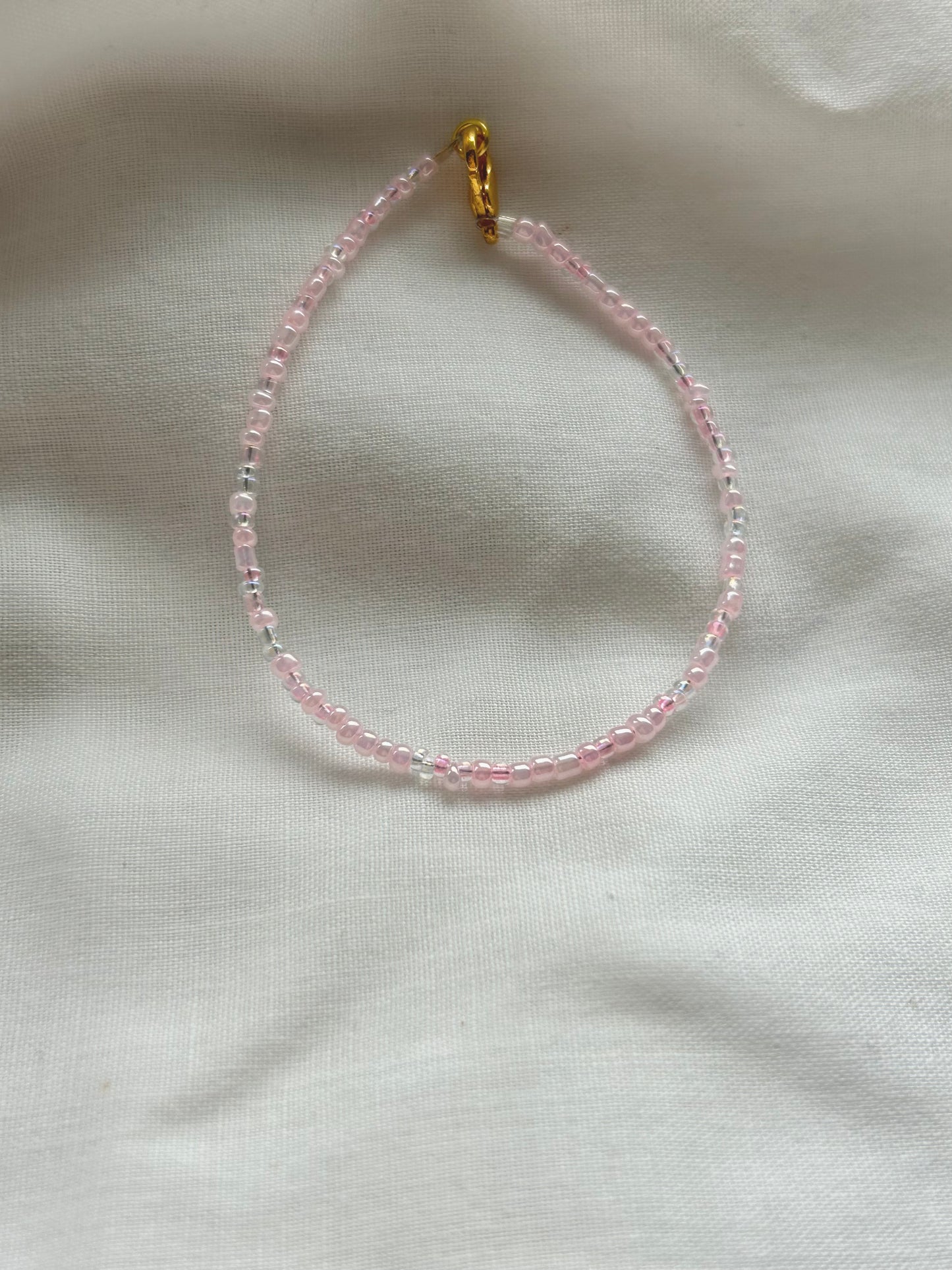 spring💐simple pink bracelet