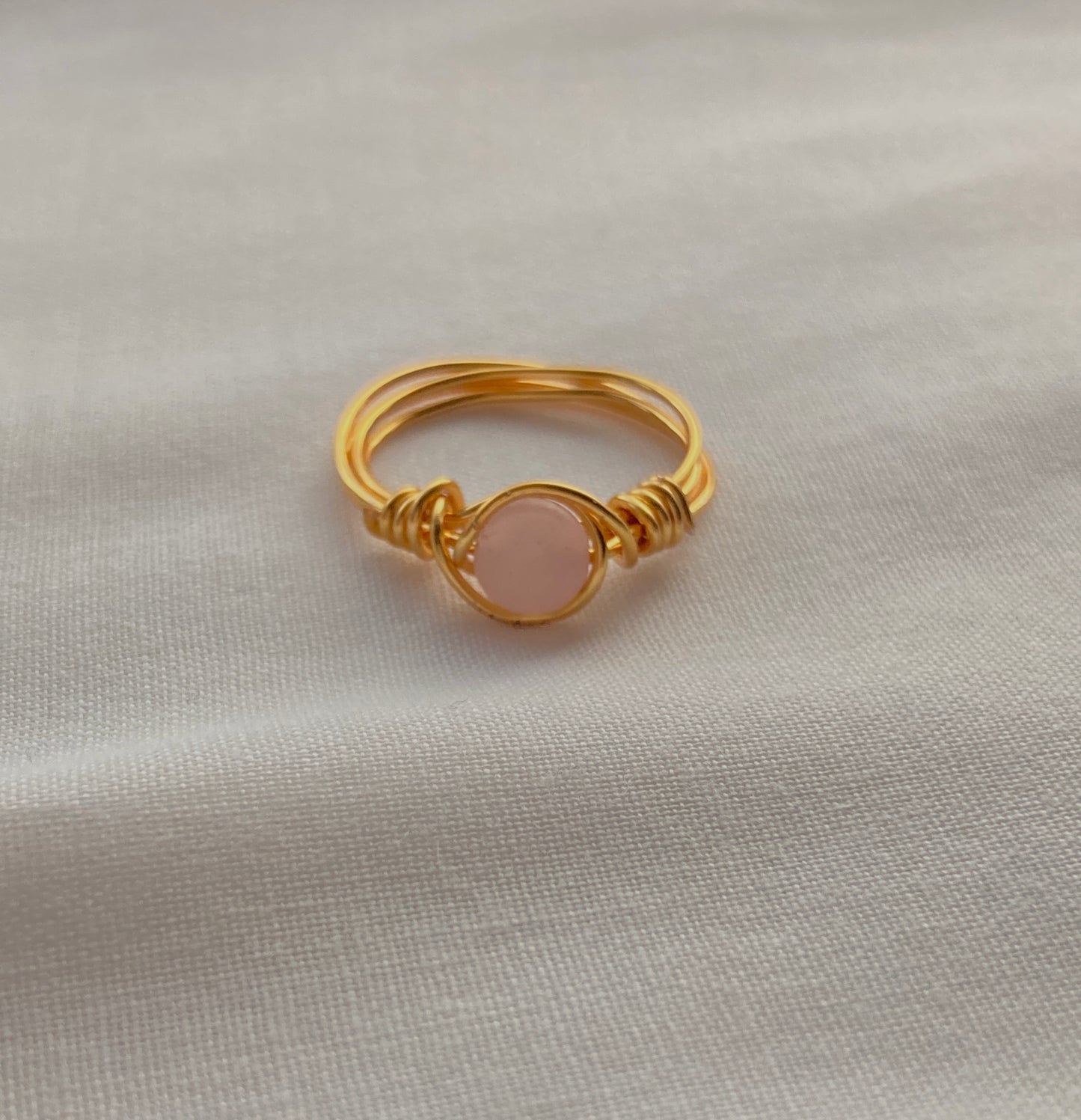 Rose quartz Ring