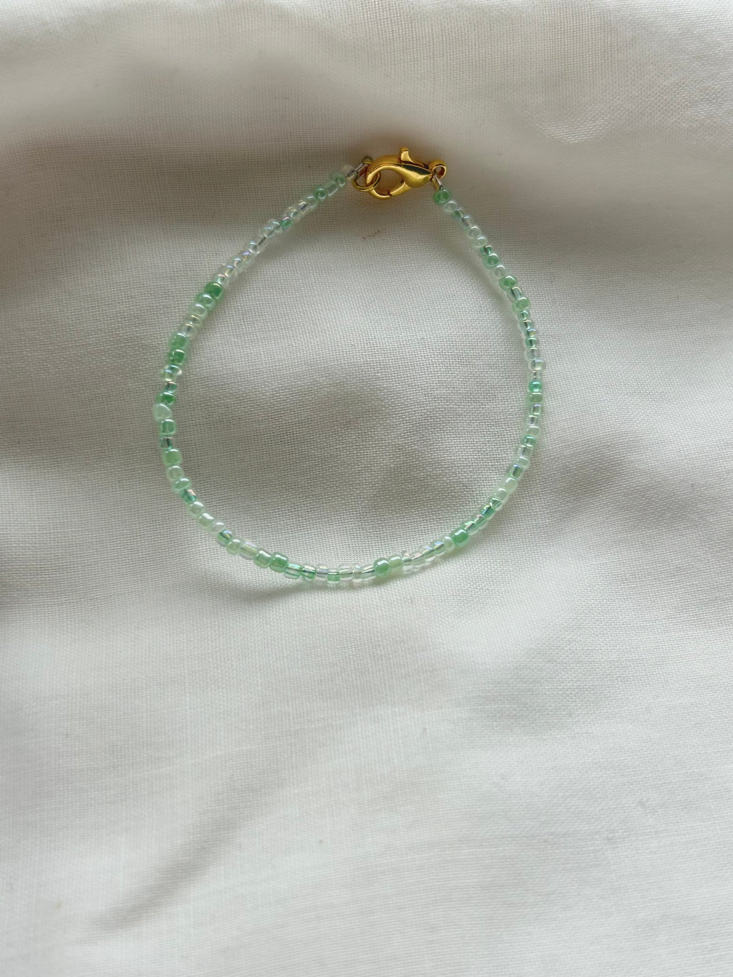 spring💐simple green bracelet