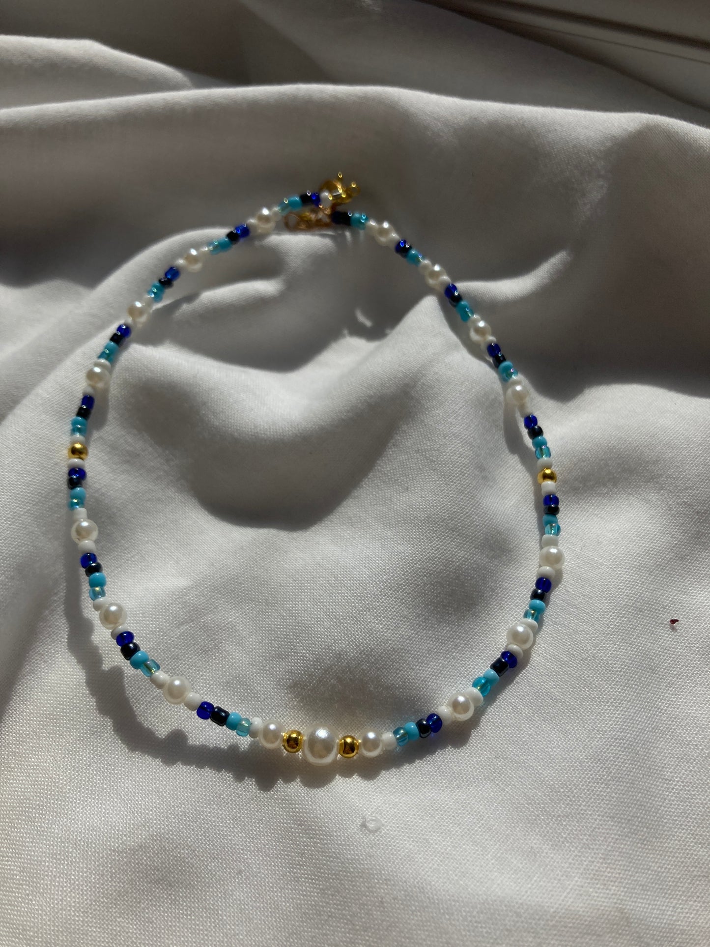 Blue and Gold necklace