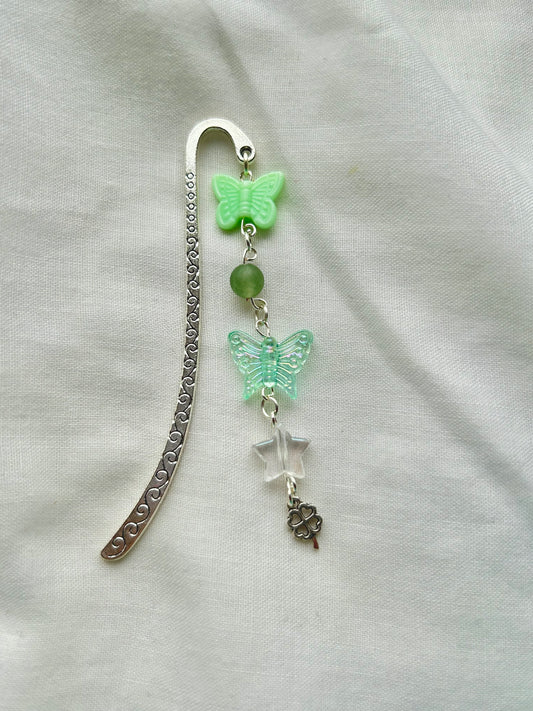 Green butterfly bookmark