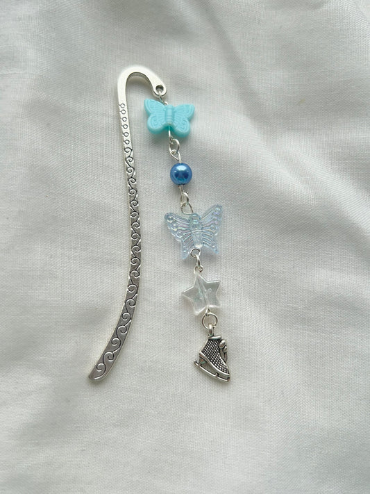 Blue butterfly bookmark