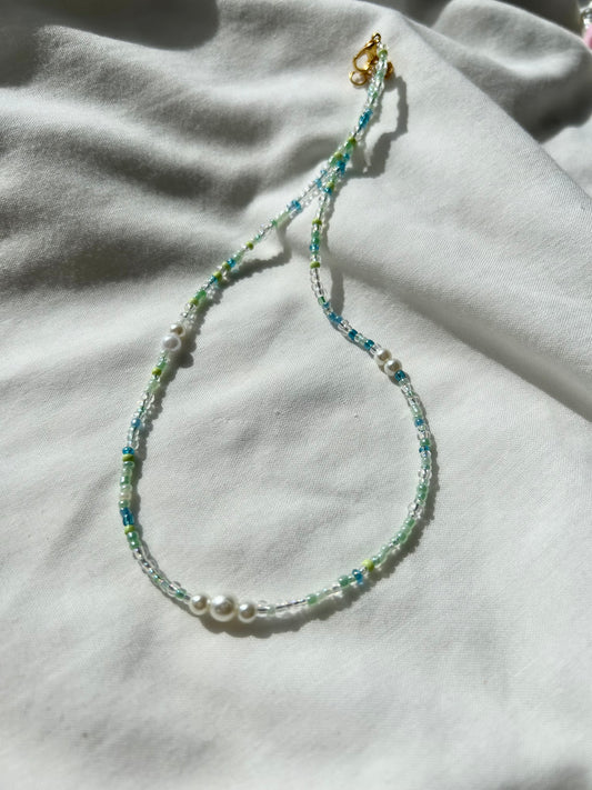 Ocean beaded necklace