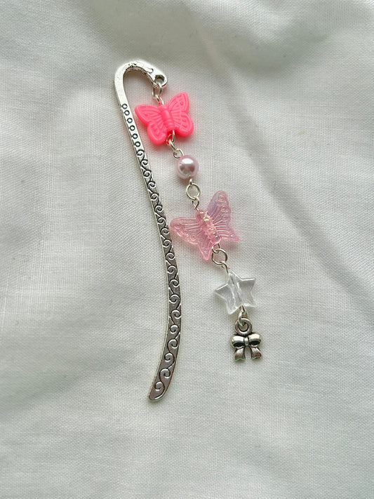 Pink butterfly bookmark 🦋